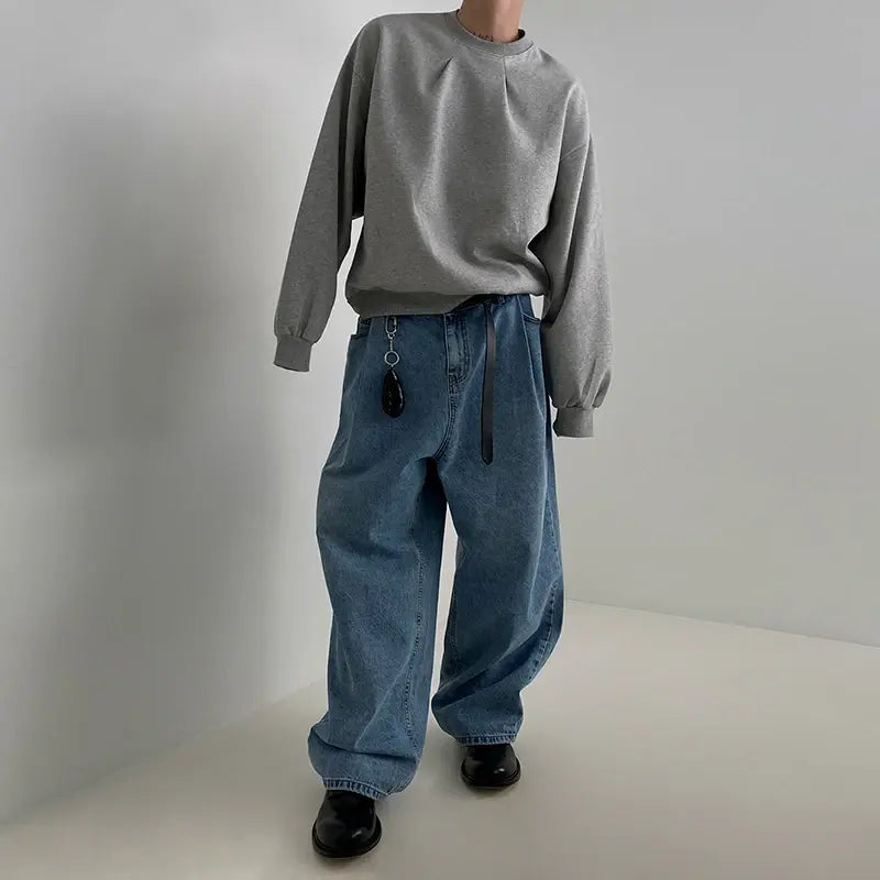 Sudaderas con capucha para hombre de estilo urbano coreano