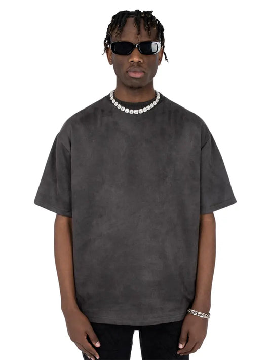 Wildleder-T-Shirt