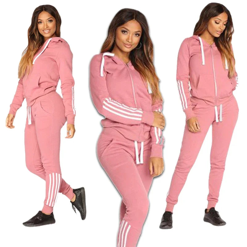 Damen Trainingsanzug Lässiges 2-teiliges Set Damen Outfit