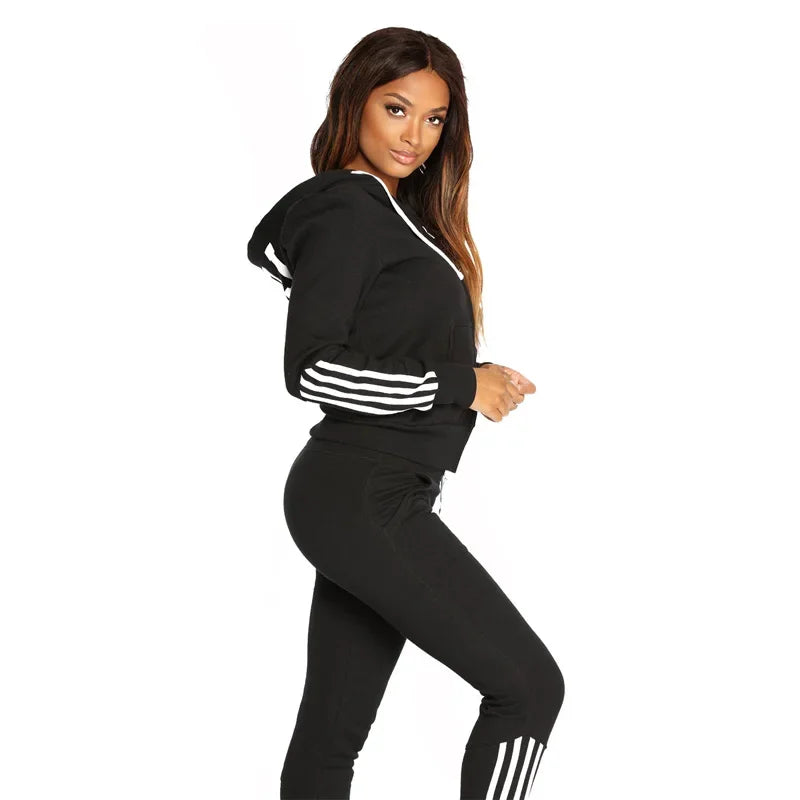 Damen Trainingsanzug Lässiges 2-teiliges Set Damen Outfit
