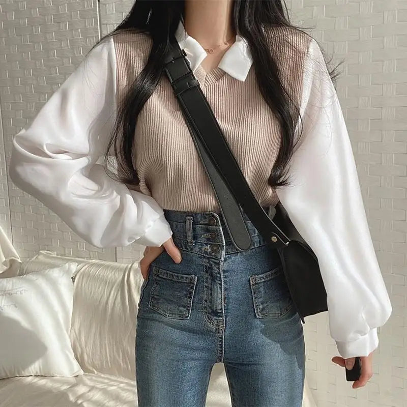 Weibliche Pullover Elegante Blusen