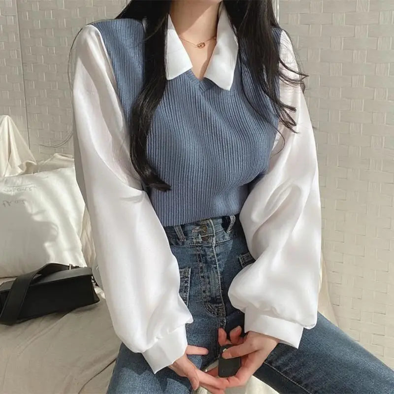 Weibliche Pullover Elegante Blusen