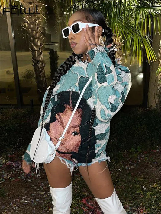 Streetwear-Oberteile Sweatshirt