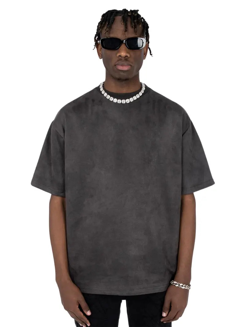 Wildleder-T-Shirt