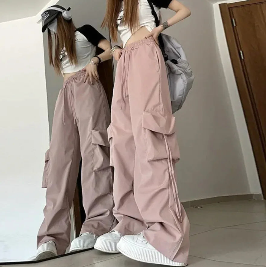 Cargohose mit hoher Taille